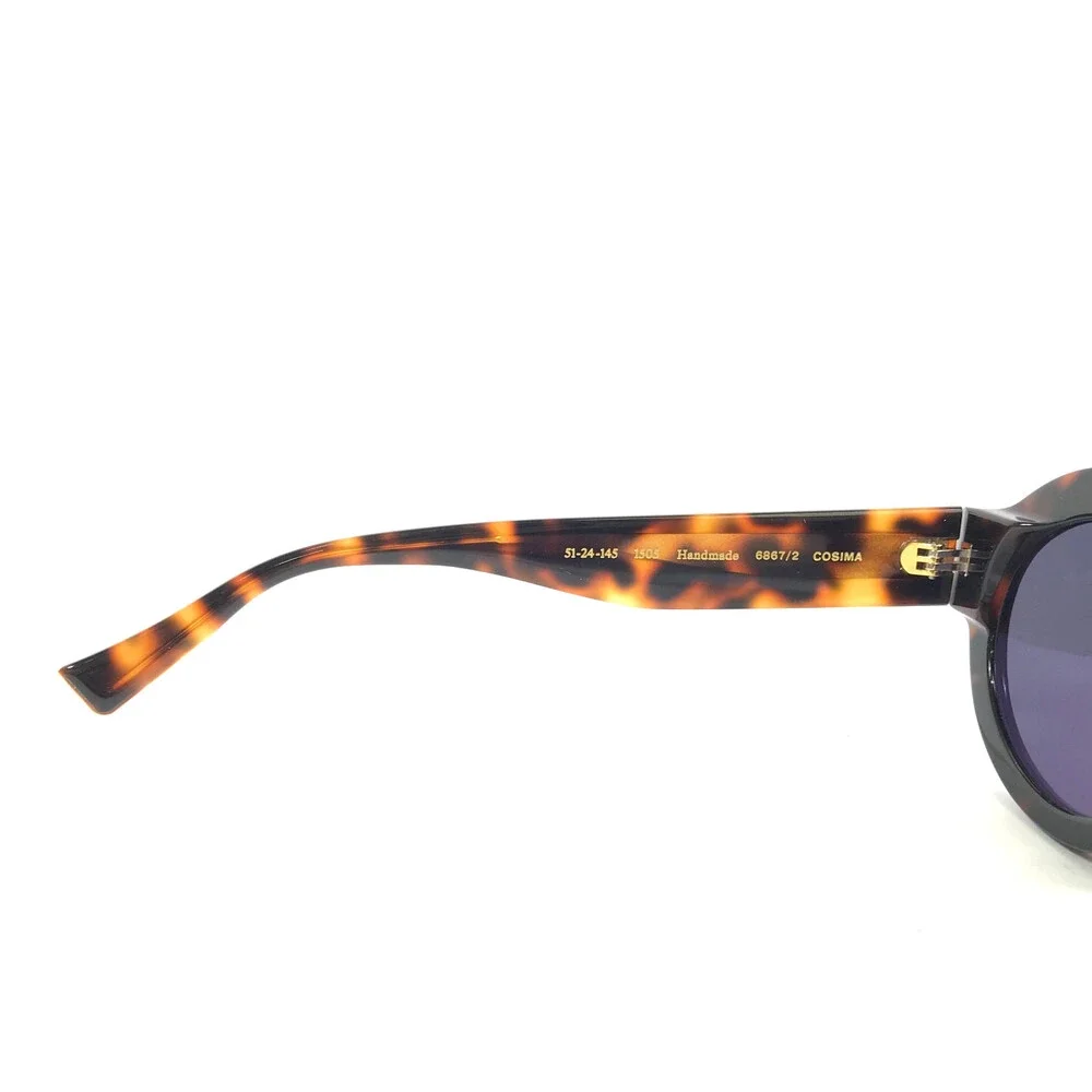 Gigi Studios Sunglasses COSIMA 6867/2 Dark Tortoise Oval Frames with Gray Lenses